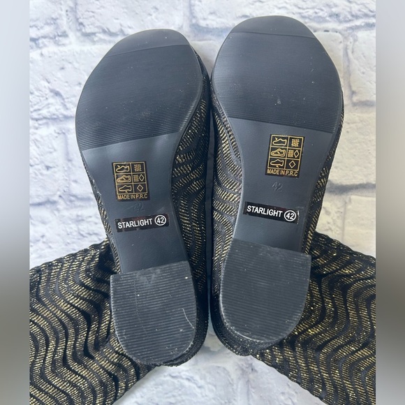 Chic by Lady Coutureny “Starlight” Black and Gold Women's Boots.Size42(10) NWOB. - Picture 7 of 10